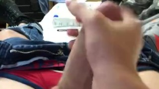 twink jerks off in dorm waiting for new college roommate (no cum)