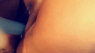 Horny teen takes huge dildo