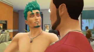 BOSS hires then Fucks Boy looking for a Job - Dirty talk sims 4