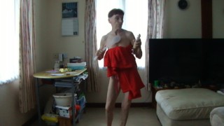 Rubbing My Body Sexy With A Shower Brush...In Red Sexy...LOOK At Me! :-)