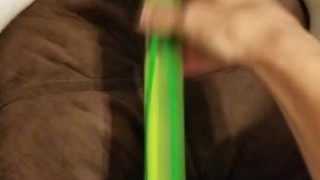 Fucking myself with a giant bubble wand