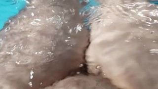 Swimming naked in my pool