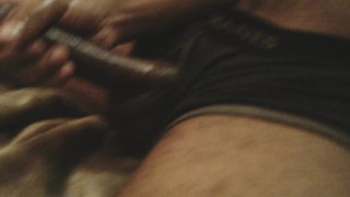Teasing my oiled cock