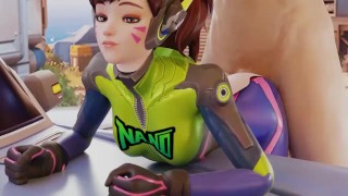 Dva Nano Doggystyle Overwatch Animation 3D with Sound