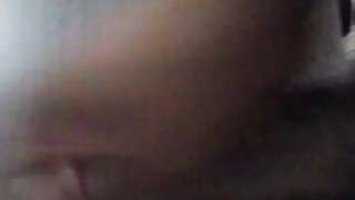 Stroking Cock in window