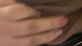 I show my big pussy until it squirt while I'm in a public restroom