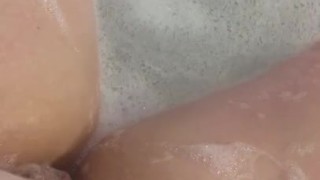 Late night bubble bath tease 