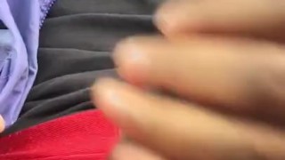Busting a nut in the car 