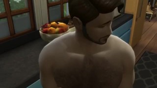 DADDY trains New BOY and fucks him all over the house - DIRTY TALK - SIMS 4