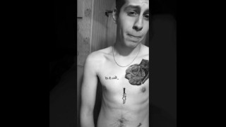Teasing you by rubbing my long cock
