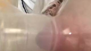Big Breast Pumping: Milk Close to Coming in, Nipple Show, and Pussy Tease!!
