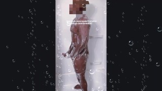 Shower Show Preview. Getting this dick hard in the shower.