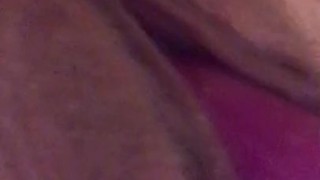 It’s raining out so had to play with my creamy pussy :)