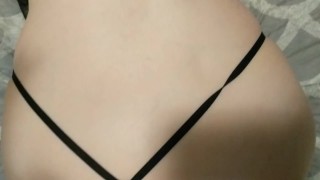 Fit Hot Wife Fucked Creampied &Fingered in Blck Lingerie-littlemusclecouple