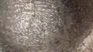 Big black dick and balls bust creamy cumshot!!