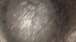 Big black dick and balls bust creamy cumshot!!