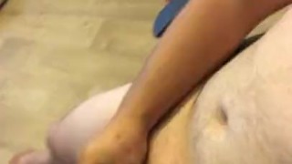 Young chubby man cums quick