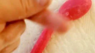 Playing with my cum