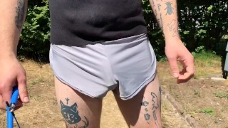 Jumping rope bulge bouncing dick print