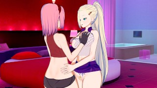 Naruto - Ino Eats Out Sakura 3D Hentai