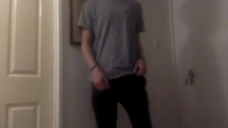 Amatuer Gay Teen Stips For You, Then Cums Next To You! (POV)