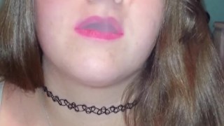 Sexy slut smokes for you 
