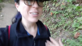 Public Trail Piss In Broad Daylight
