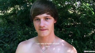  CZECH HUNTER 459 - Emo Twink Strokes & Sucks A Cock In The Car