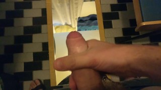 Cumshot on mirror