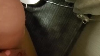 Piss in the corner behind the couch of a fancy hotel