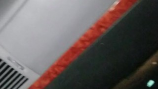 Fucking dildo while husband drives