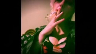 Girl Next Door showing her huge tits