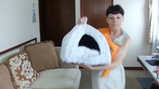Catwalk With An Igloo, Sexy Dress, Bare Feet, Playing, Russian Lady... !