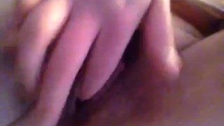 Solo milf plays with her dripping wet pussy