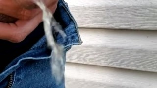 Pissing by the neighbors house.