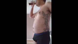 1 Liter cola chug with burps