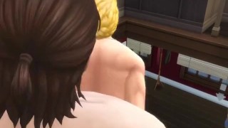 FRAT HOUSE Training a CUM DUMP, College guy fucked - Dirty Talk - Sim 4