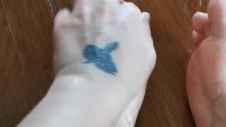 Getting horny with my feet 