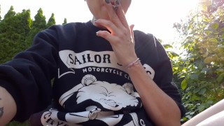Smoking and Casually Wetting My Panties In The Grass