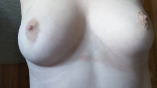 Big Natural Tits Exposed And Spit On