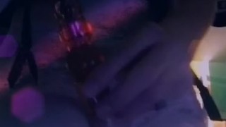 Sexy Blonde Trap Slut Fucks Her Ass With Purple Beaded Dildo