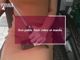 Public masturbation of 18yo pinay. She got horny and wanted sex after.