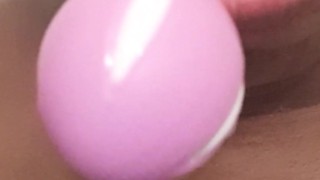 AFRICAN QUEEN BBW: Sucking On Big Balls Deep In My Mouth 