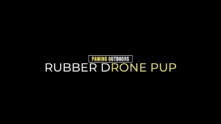 Rubber-Pup-Drone pawing off outdoors
