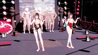 MMD 3d HENTAI 康熙帝と魔鏡で『宵々古今』