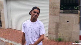  CZECH HUNTER 460 - Slim Latino Twink Gets To Sucking & Fucking In Public