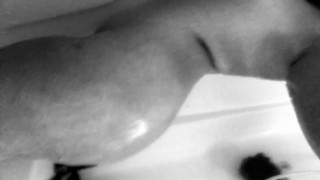 Thick White Girl needs touches herself in the shower