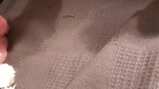 Babygirl massages her feet for Daddy and wants his cum