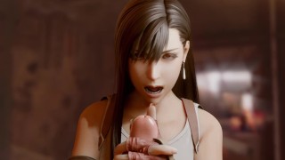 Tifa Lockhart - Two handed handjob hentai