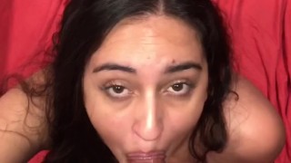 Latina Step Sister comes back for round 2 and a Facial 